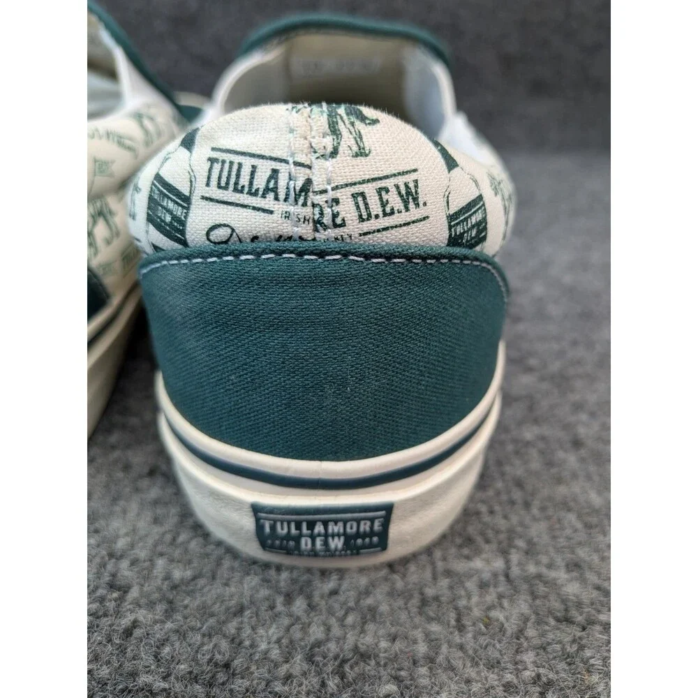 Tullamore Whiskey Slip On Skateboard Shoes Size 10 Green & White Excellent Cond. - Picture 8 of 16